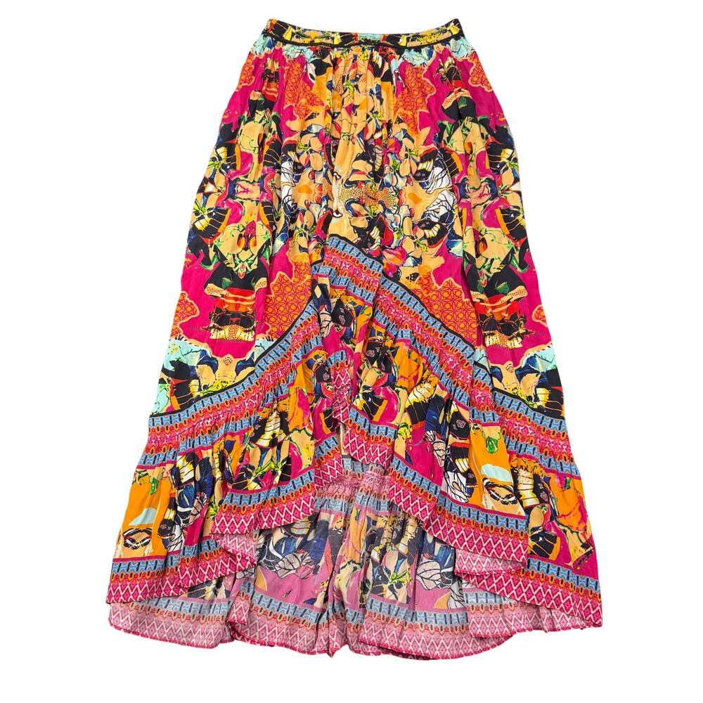 BHANUNI By Jyoti Anthropologie Christia High low Maxi Skirt Size 4 - Picture 2 of 5